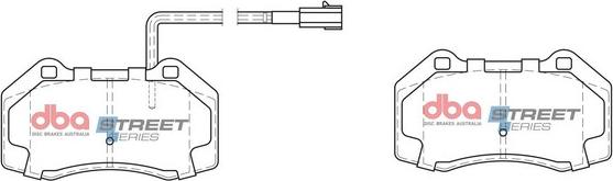 DBA Australia DB2386SS - Тормозные колодки, дисковые, комплект avtokuzovplus.com.ua