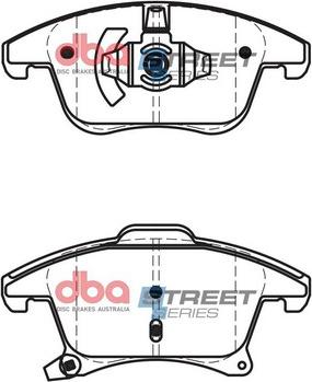 DBA Australia DB2405SS - Тормозные колодки, дисковые, комплект avtokuzovplus.com.ua