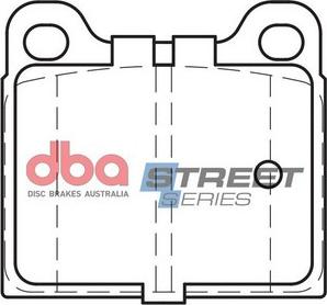 DBA Australia DB2SS - Тормозные колодки, дисковые, комплект avtokuzovplus.com.ua