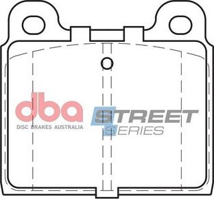 DBA Australia DB84SS - Тормозные колодки, дисковые, комплект avtokuzovplus.com.ua