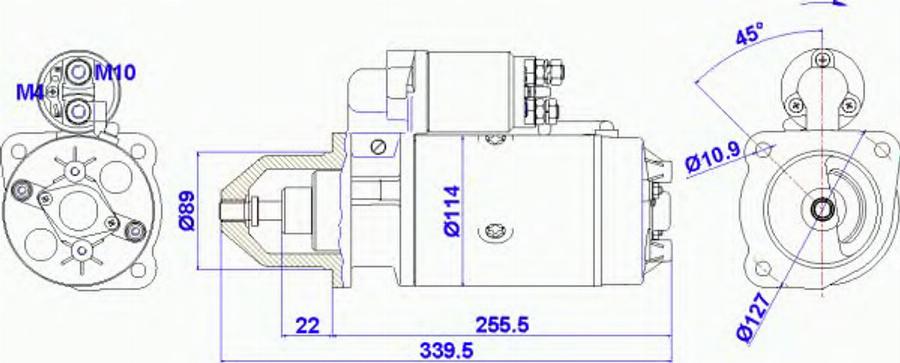 Delco Remy 19024 279 - Стартер autodnr.net