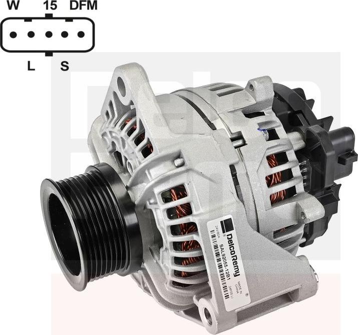 Delco Remy SAL92055-12B1 - Генератор autocars.com.ua