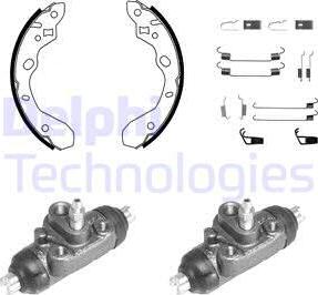 Delphi 1066 - Комплект гальм, барабанний механізм autocars.com.ua