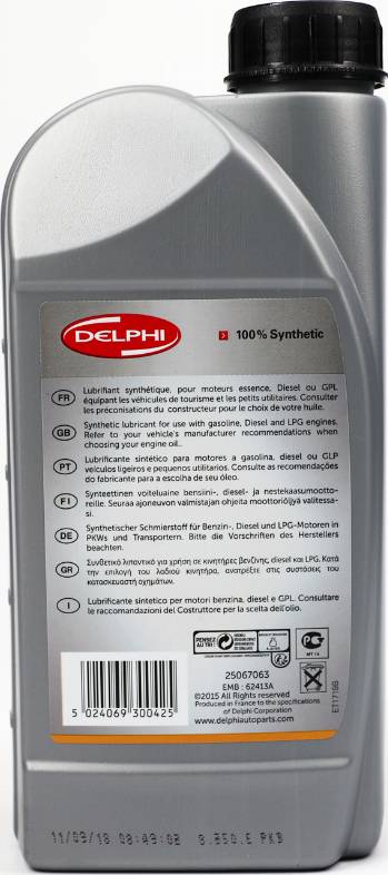 Delphi 25067063 - Моторное масло avtokuzovplus.com.ua