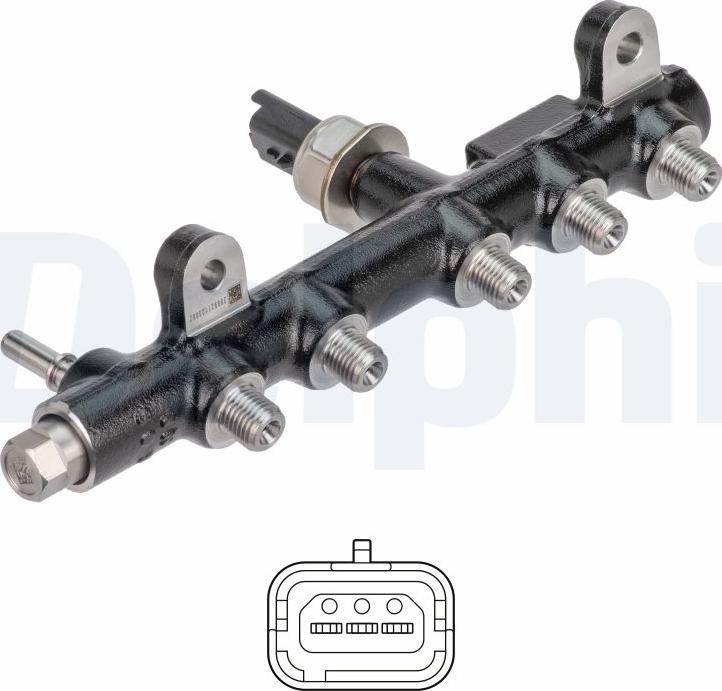 Delphi 28285170 - Розподільчий трубопровід, паливо autocars.com.ua