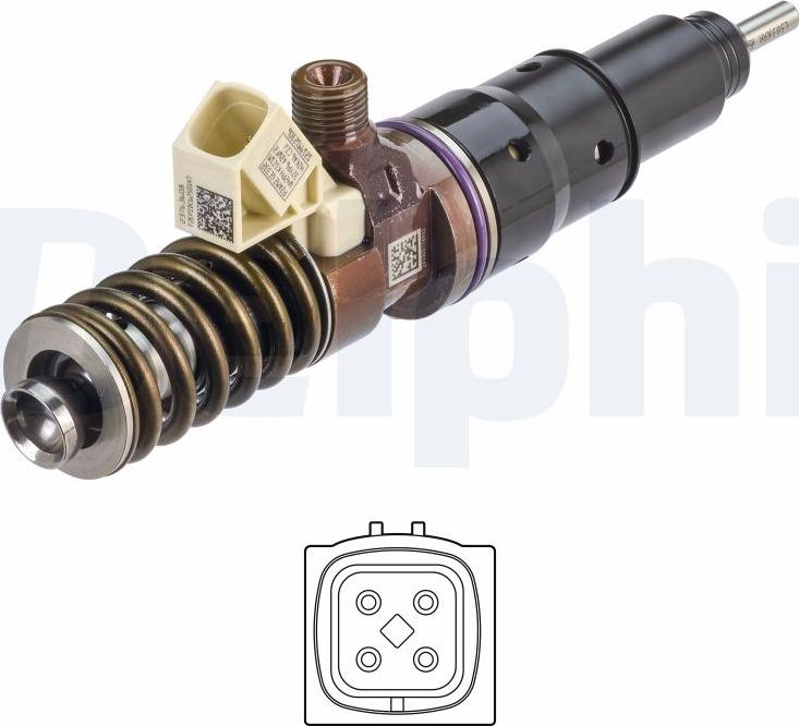 Delphi 42015557 - Форсунка дизельна, розпилювач і утримувач autocars.com.ua