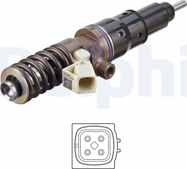 Delphi 42015558-12B1 - Форсунка дизельна, розпилювач і утримувач autocars.com.ua