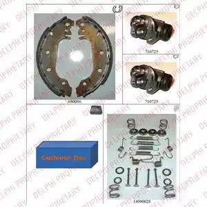 Delphi 696 - Комплект гальм, барабанний механізм autocars.com.ua