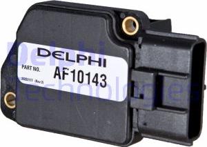 Delphi AF10143-12B1 - Датчик потока, массы воздуха avtokuzovplus.com.ua