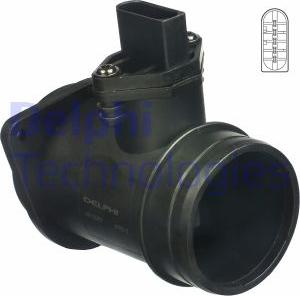 Delphi AF10267-12B1 - Датчик потока, массы воздуха avtokuzovplus.com.ua