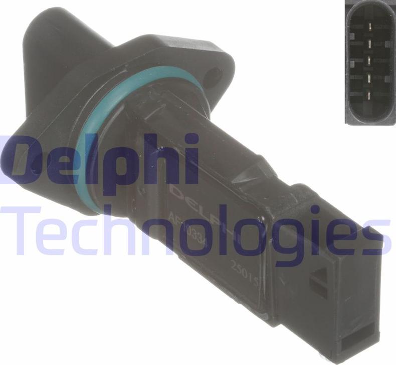 Delphi AF10334-11B1 - Датчик потоку, маси повітря autocars.com.ua