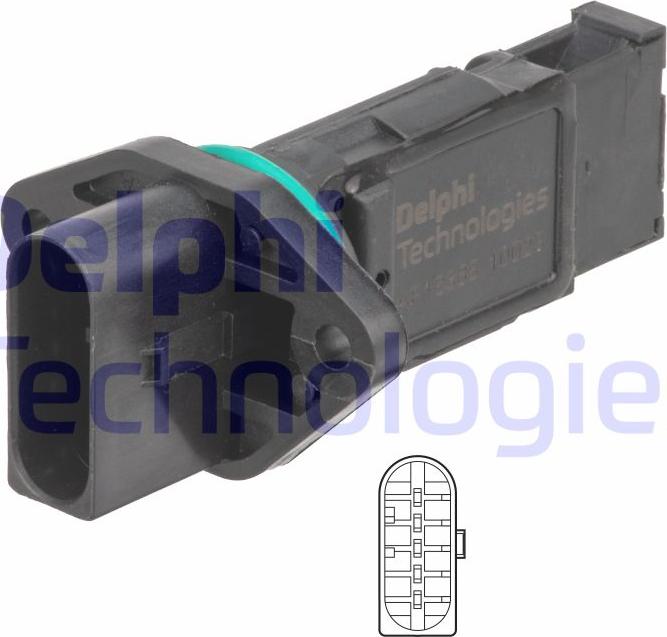 Delphi AF10385-12B1 - Датчик потока, массы воздуха autodnr.net