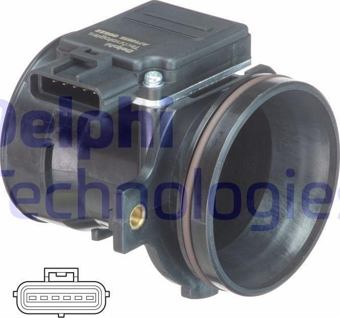 Delphi AF10655-12B1 - Датчик потока, массы воздуха avtokuzovplus.com.ua