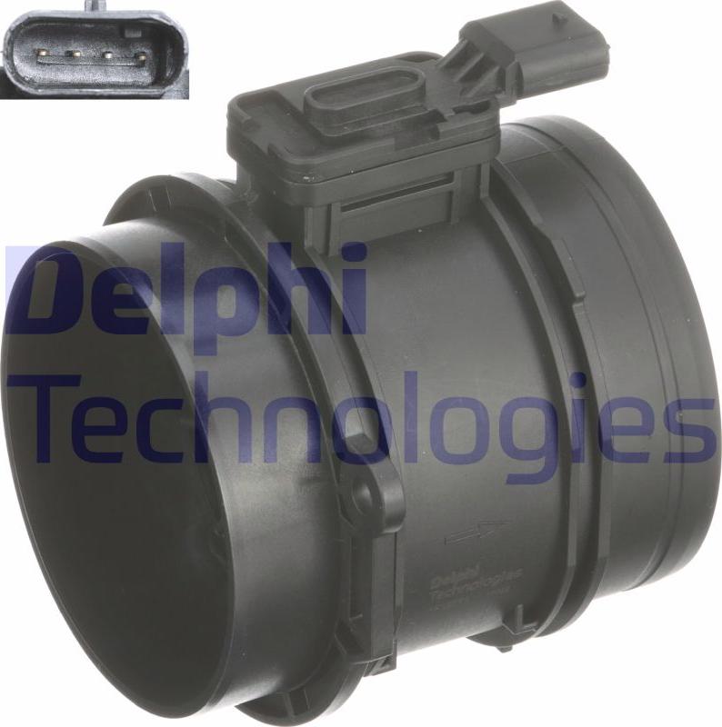 Delphi AF10771-12B1 - Датчик потоку, маси повітря autocars.com.ua