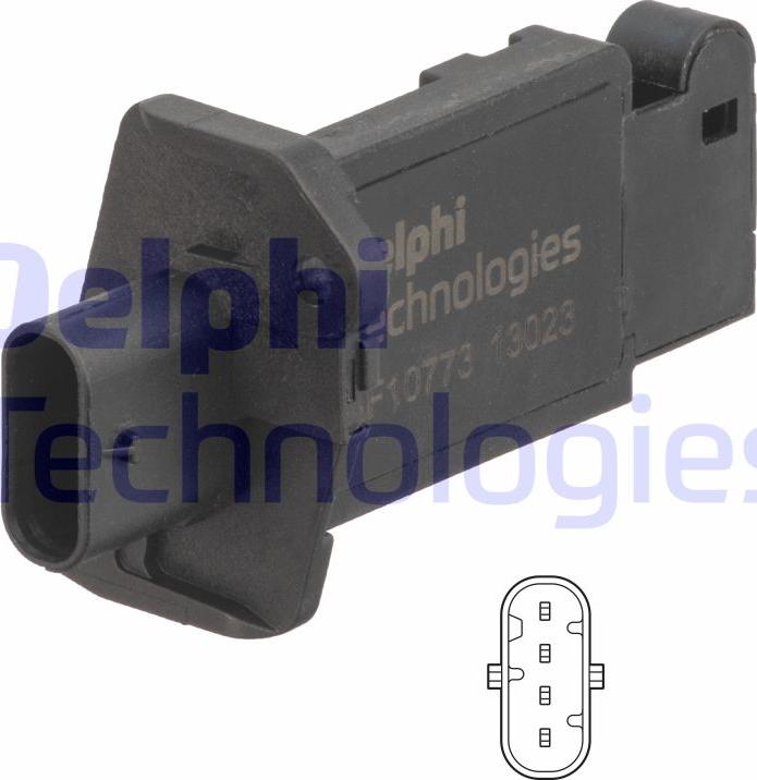 Delphi AF10773-12B1 - Датчик потоку, маси повітря autocars.com.ua