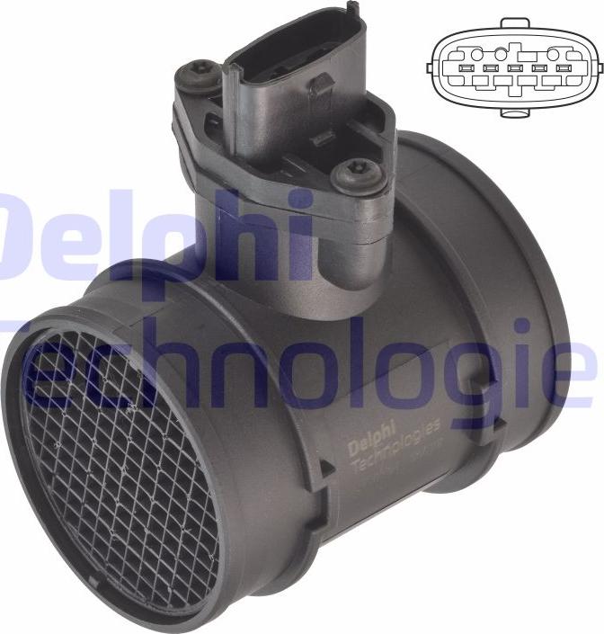 Delphi AF10784-12B1 - Датчик потоку, маси повітря autocars.com.ua