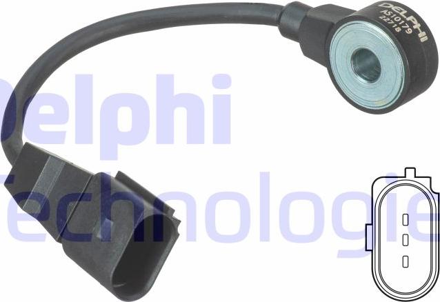 Delphi AS10179 - Датчик детонації autocars.com.ua