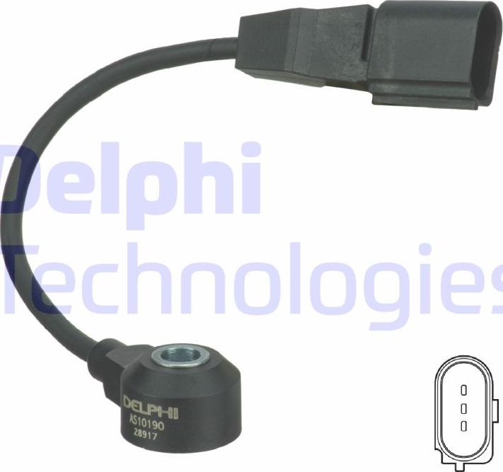 Delphi AS10190 - Датчик детонації autocars.com.ua