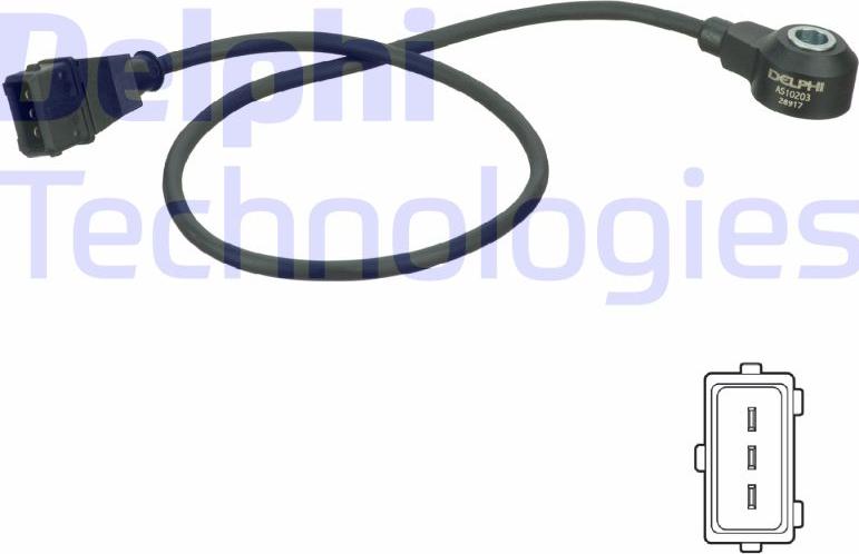 Delphi AS10203 - Датчик детонації autocars.com.ua