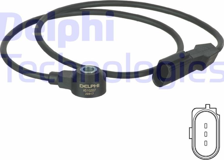 Delphi AS10207 - Датчик детонації autocars.com.ua