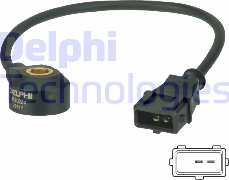 Delphi AS10224 - Датчик детонації autocars.com.ua