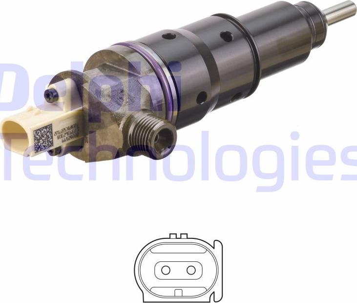 Delphi BEBJ1F06101 - Форсунка дизельна, розпилювач і утримувач autocars.com.ua