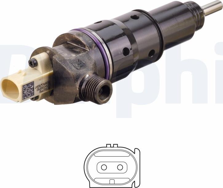 Delphi BEBJ1F10201-12B1 - Форсунка дизельна, розпилювач і утримувач autocars.com.ua
