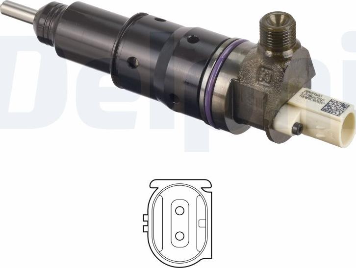 Delphi BEBJ1F11201-12B1 - Форсунка дизельна, розпилювач і утримувач autocars.com.ua