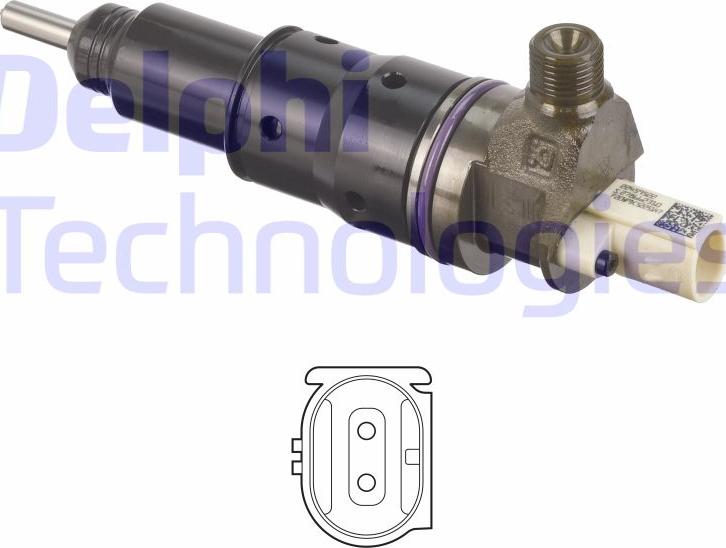 Delphi BEBJ1F11201 - Форсунка дизельна, розпилювач і утримувач autocars.com.ua