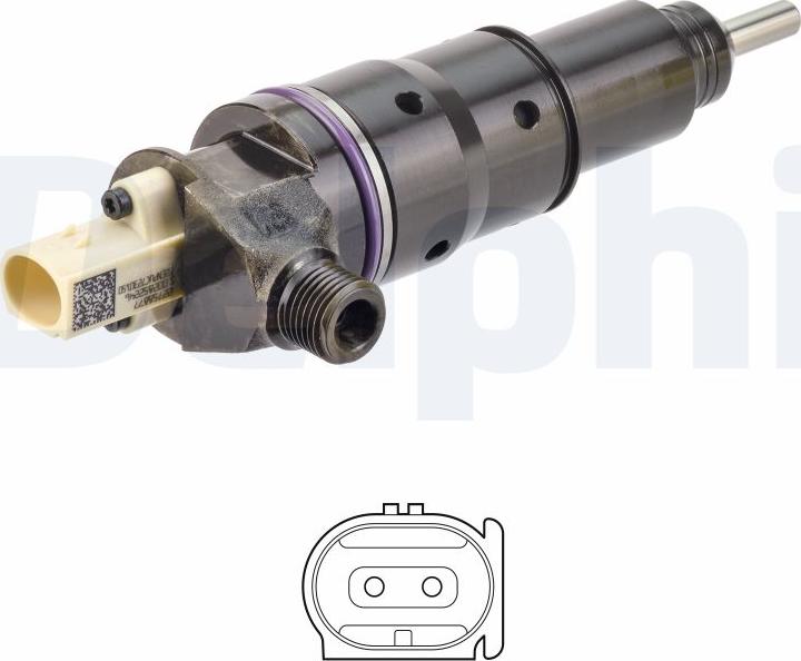 Delphi BEBJ1F13001-12B1 - Форсунка дизельна, розпилювач і утримувач autocars.com.ua