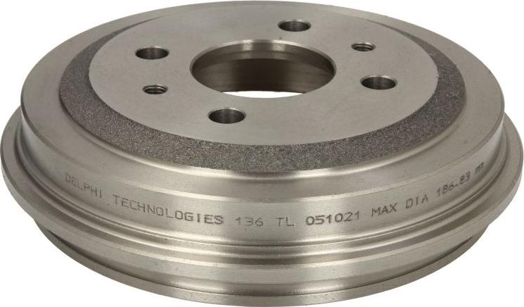 Delphi BF136 - Гальмівний барабан autocars.com.ua