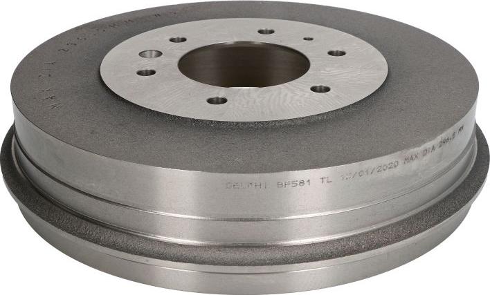 Delphi BF581 - Гальмівний барабан autocars.com.ua