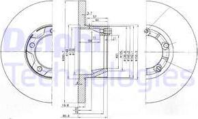 Delphi BG2163 - Тормозной диск avtokuzovplus.com.ua