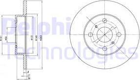 Delphi BG2256 - Тормозной диск autodnr.net