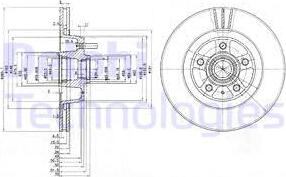 Delphi BG2342 - Тормозной диск avtokuzovplus.com.ua