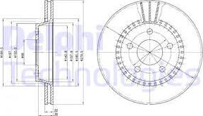 Delphi BG2377 - Гальмівний диск autocars.com.ua