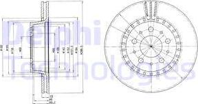 Delphi BG2426 - Тормозной диск avtokuzovplus.com.ua