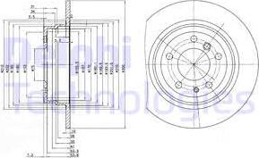 Delphi BG2431 - Тормозной диск avtokuzovplus.com.ua