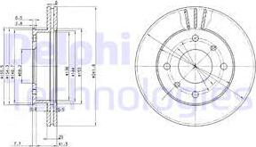 Delphi BG2632 - Тормозной диск autodnr.net