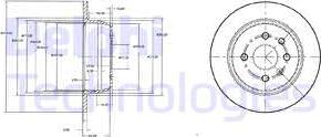 Delphi BG2635 - Тормозной диск avtokuzovplus.com.ua