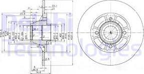 Delphi BG2638 - Тормозной диск avtokuzovplus.com.ua