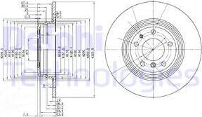 Delphi BG2671 - Тормозной диск avtokuzovplus.com.ua