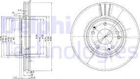 Delphi BG2675 - Тормозной диск avtokuzovplus.com.ua