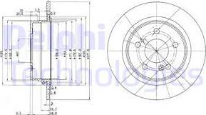 Delphi BG2676 - Тормозной диск avtokuzovplus.com.ua