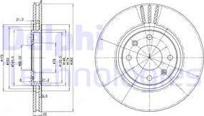 Delphi BG2690 - Гальмівний диск autocars.com.ua