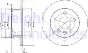 Delphi BG2716 - Тормозной диск avtokuzovplus.com.ua