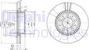 Delphi BG2719C - Тормозной диск avtokuzovplus.com.ua