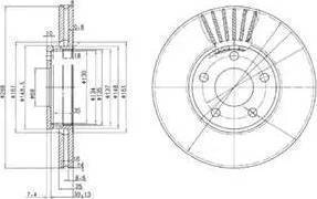 BOSCH 986478546 - Тормозной диск avtokuzovplus.com.ua