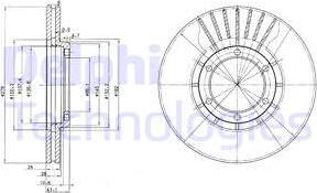 Delphi BG2751 - Тормозной диск avtokuzovplus.com.ua