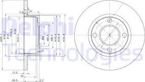 Delphi BG2752 - Тормозной диск avtokuzovplus.com.ua